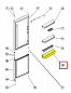 Полка-балкон для холодильника Ariston/Indesit, нижняя - 283484: фото №3