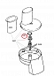 Соединение к оси резки для кухонного комбайна Bosch/Siemens - 032884: фото №3