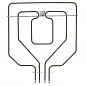 Верхний тэн для духовки Bosch/Siemens, 1500W+1300W - 748052: фото №3