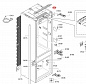 Верхняя планка 11045238 холодильника Bosch/Siemens/Neff: фото №3